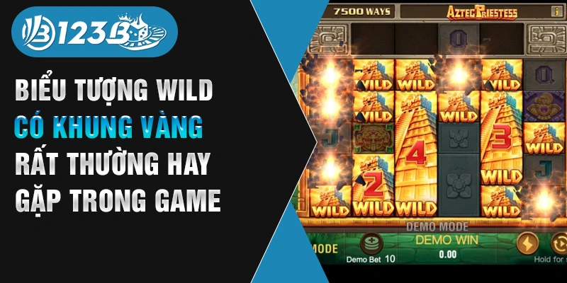 Biểu tượng Wild có khung vàng rất thường hay gặp trong game