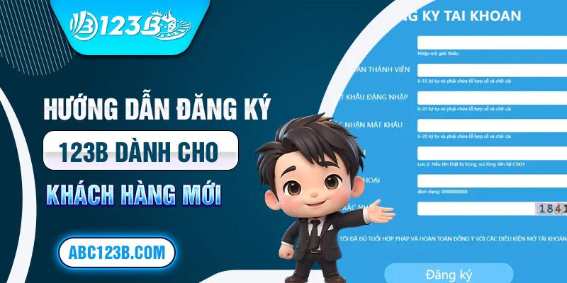 Hướng dẫn đăng ký 123B dành cho khách hàng mới